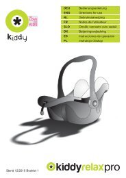 SillaCocheBebe.com | Manual de instrucciones | Kiddy Relax Pro