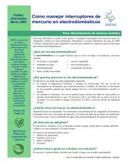 Cómo manejar interruptores de mercurio en electrodomésticos