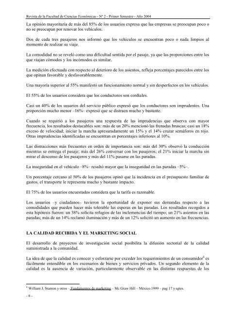 ENCUESTA DE OPINIÓN SOBRE EL TRANSPORTE PÚBLICO EN ...