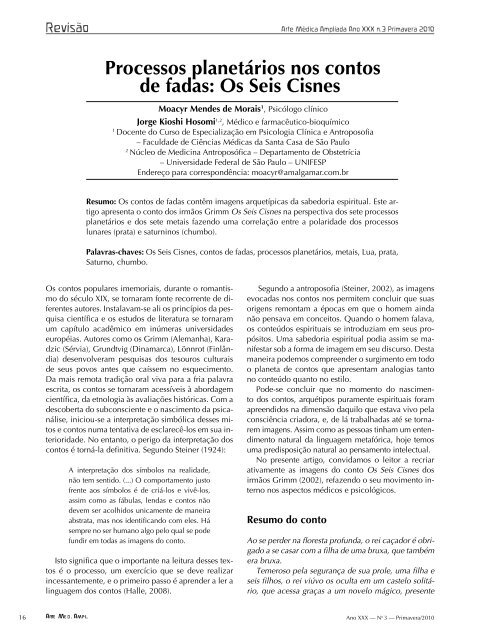 Os Seis Cisnes - Associação Brasileira de Medicina Antroposófica