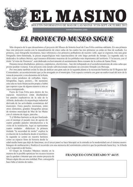 EL MASINO nº 356 (PDF - 2012)