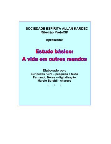 Estudo/ A Vida em Outros Mundos - Mondo-X