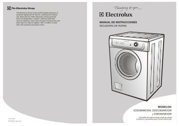 Secadora Carga Frontal EDE062MDGW - Electrolux