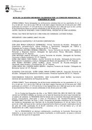 acta de la sesion ordinaria celebrada por la comision municipal de ...