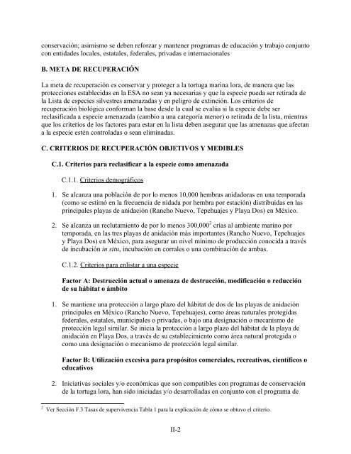 Plan Binacional para la Recuperación de la Tortuga Lora ...