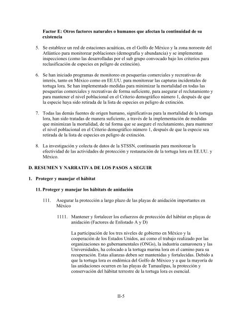 Plan Binacional para la Recuperación de la Tortuga Lora ...