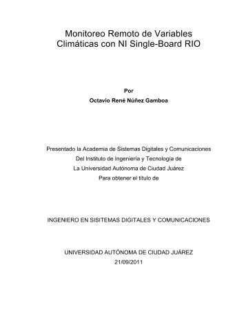 Monitoreo Remoto de Variables Climáticas con NI Single-Board RIO