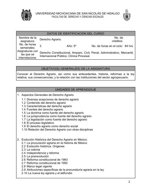 Derecho Agrario - Facultad de Derecho y Ciencias Sociales ...