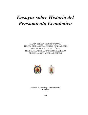Ensayos sobre Historia del Pensamiento Económico - Facultad de ...