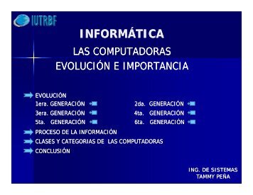 evolucion de las computadoras