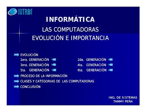 evolucion de las computadoras