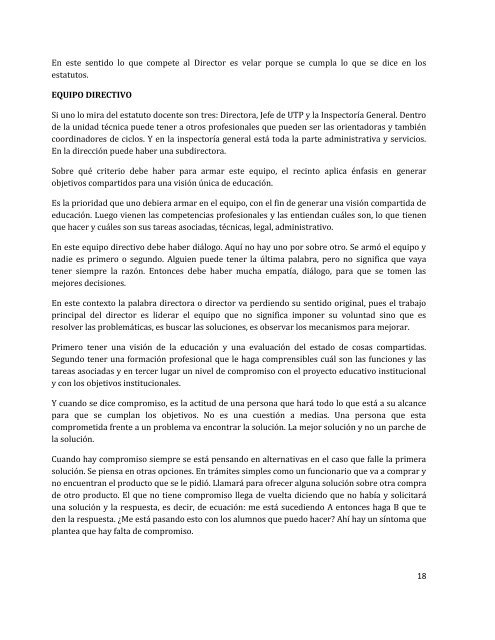 Manual de Gestión Directiva. - Fundación Origen Chile