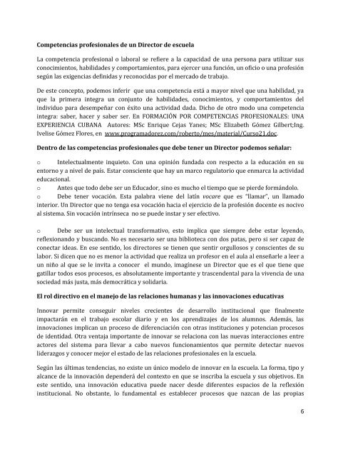 Manual de Gestión Directiva. - Fundación Origen Chile