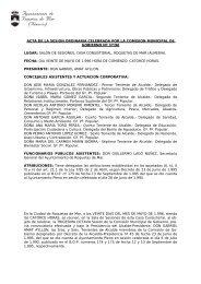 acta de la sesion ordinaria celebrada por la comision municipal de ...