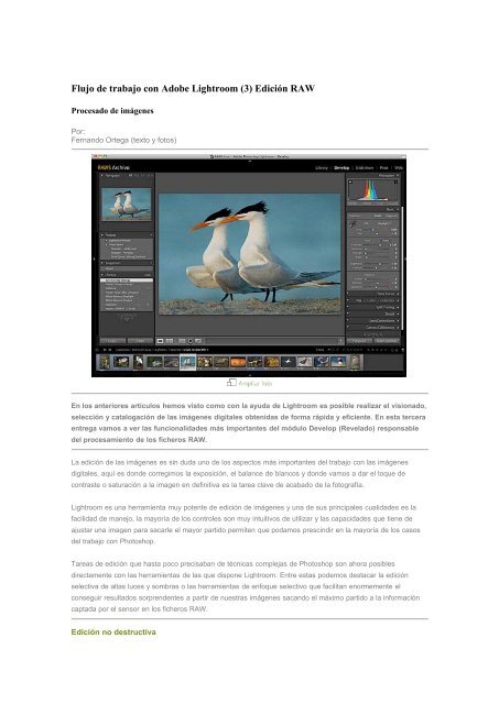 Flujo de trabajo con Adobe Lightroom (3) - agrupacion fotografica l ...