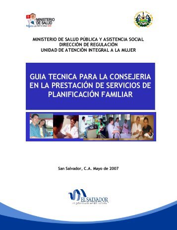 Guia Consejeria Servicios PF - El Salvador :: Ministerio de Salud ...