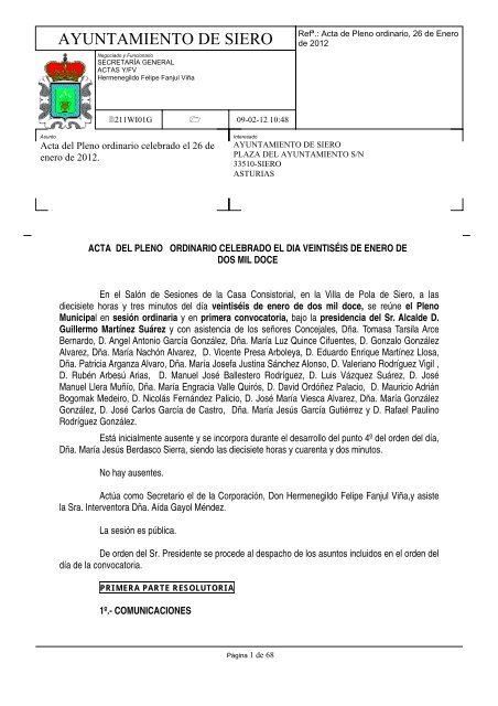 Descargar Documento Ayuntamiento De Siero