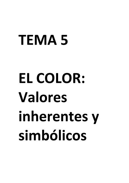 EL COLOR