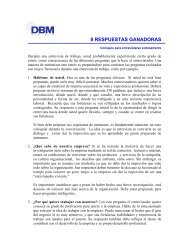 8 RESPUESTAS GANADORAS - DBM Perú