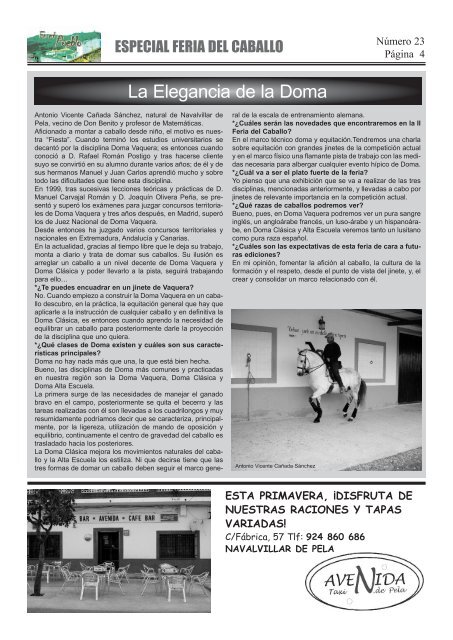 Interiores Revista numero 23 - Navalvillar de Pela