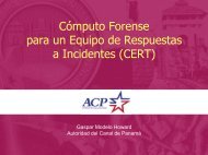 Cómputo Forense para un Equipo de Respuestas a Incidentes (CERT)