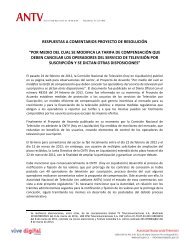 Documento de Respuestas a Comentarios - Autoridad Nacional de ...