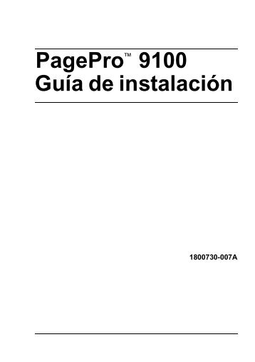 Guía de instalación - Konica Minolta Printer Registration