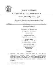 Sesión Ordinaria - H. Congreso del Estado de Oaxaca