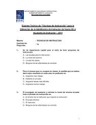 Examen Teórico de “Técnicas de Instrucción” para la Obtención de ...