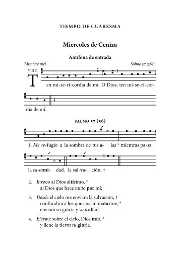 Miercoles de Ceniza - MusicaSacra