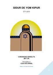 descargar el Sidur - Comunidad Israelita Bet Or