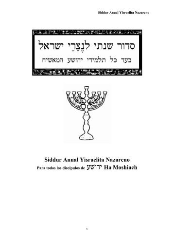 Siddur Anual Yisraelita Nazareno - Synagoganetsarim.com.br