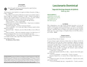 Leccionario Dominical - Blakley Creative