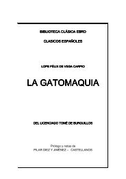 Vega, Lope de - La gatomaquia