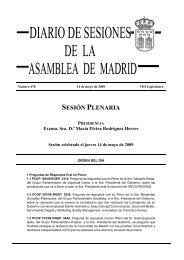 Pregunta al Pleno de la Asamblea de Madrid sobre medidas ... - PSOE