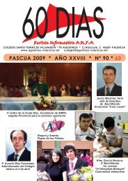 PASCUA 2009 * AÑO XXVIII * Nº 90 * 60 - Agustinos Valencia