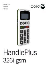 Manual Doro HandlePlus 326i gsm - en-US es