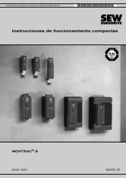 Instrucciones de funcionamiento compactas MOVITRAC® B