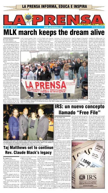 MLK march keeps the dream alive - La Prensa De San Antonio