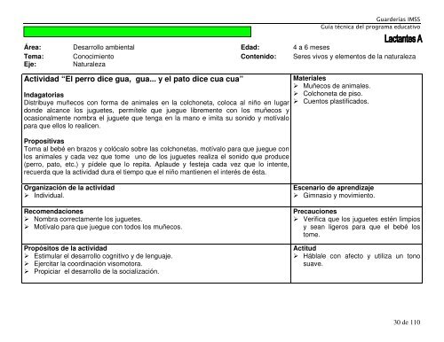 introducción a la guía técnica del programa educativo - IMSS