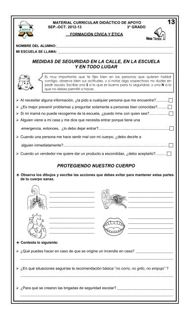 material curricular bloque 1-3° grado 2012-2013 seech