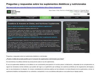 Preguntas y respuestas sobre los suplementos dietéticos ... - Conade