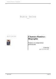 Chamaco Ramírez - Biographie - Busca Salsa