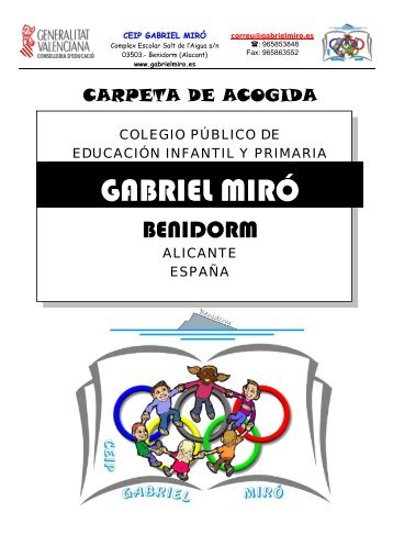 ¡Bienvenidos al CEIP Gabriel Miró! - Generalitat Valenciana