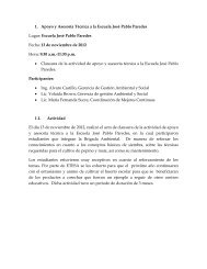 Apoyo y Asesoría Técnica a la Escuela José Pablo Paredes - ETESA