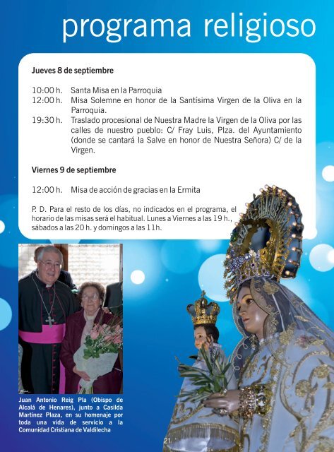 Programa de Fiestas 2011 - Ayuntamiento de Valdilecha