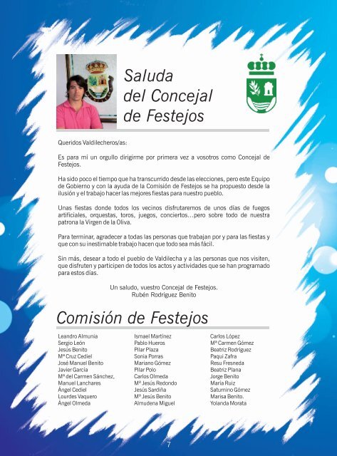 Programa de Fiestas 2011 - Ayuntamiento de Valdilecha