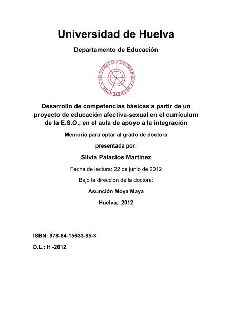 Silvia Palacios Martínez - Universidad de Huelva