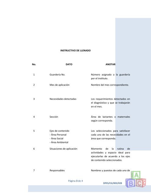 Procedimiento para la operación del servicio de pedagogía ... - IMSS