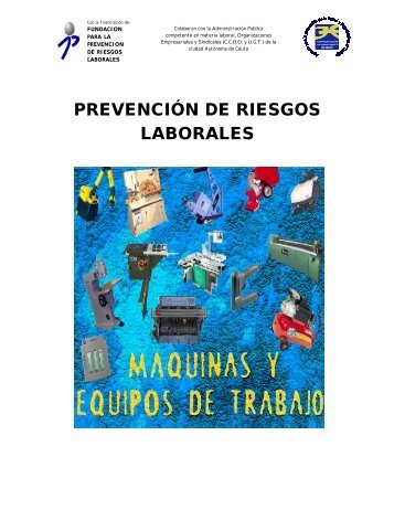 Prl maquinas y equipos de trabajo